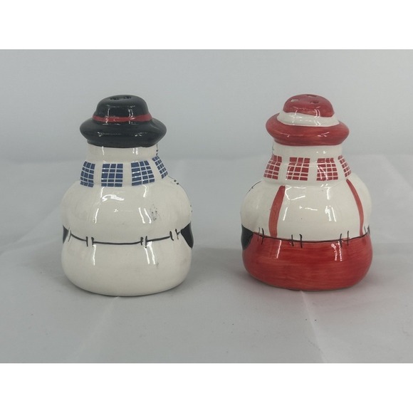 The Finishing Touch American Greetings Mr. and Mrs. Snowman Salt Pepper Shakers - Picture 6 of 8